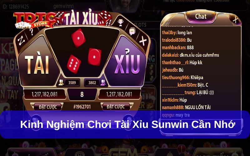 Kinh nghiệm chơi tài xỉu Sunwin hiệu quả thắng cao